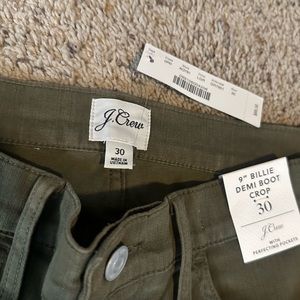 NWT - JCREW - 9” Billie Demi boot crop.  Size 10/30